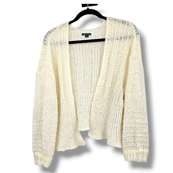 wild fable Sweaters - Wild Fable Cream Open Knit Oversized Cardigan Sweater Women's Size Large